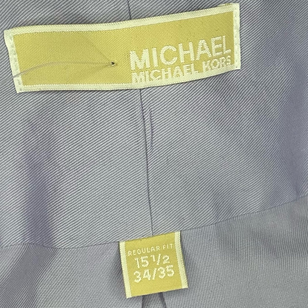 Michael Kors Purple Dress Shirt with Classic Button-Down Style - Picture 5 of 5